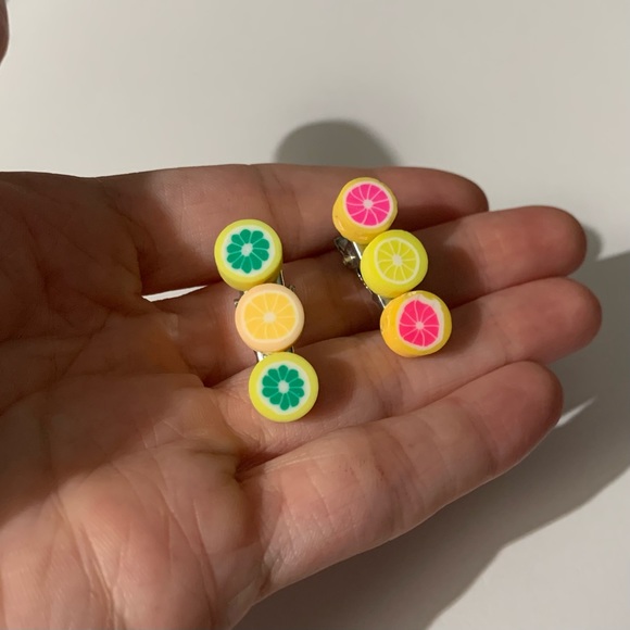 Handmade Citrus Fruit Hair Clips - Picture 3 of 7